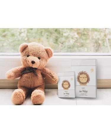 Personalized Lion U-Book & Vaccination Pass Cover Set - Baby Gift Protective Case for Birth Custom Name Indian Friends - Buy Online on SooperMarket.com