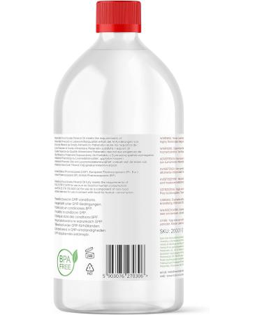 Materialix Mineral Oil Food Quality (1L) - Ideal for Wood Bamboo Stone DIY Cosmetics Cutting Boards & Hair Care - Buy Online on SooperMarket.com