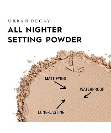 Urban Decay All Nighter Waterproof Setting Powder - Matte Finish Universal Translucent Vegan & Cruelty-Free 0.26 oz | International Shipping Available - Buy Online on SooperMarket.com