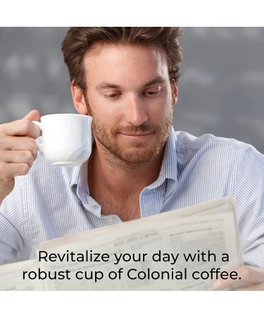 Colonial Coffee Packets - Signature Breakfast Blend Medium Roast - Bulk Single Pot Bags (2.5 oz, Pack of 32) - Buy Online on SooperMarket.com