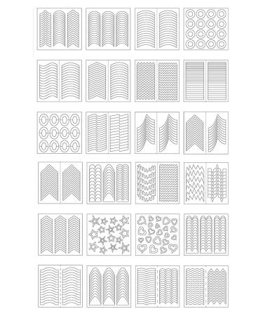 24-Sheet French Nail Sticker Self-adhesive Manicure Line Sticker for Nail Art Salon Home French Tip Guides Stickers D cor Nail Art Accessories