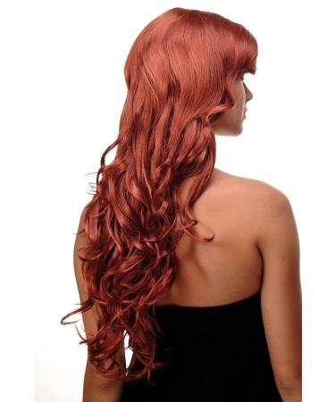 Buy WIG ME UP Long Curly Wavy Hair Wig with Bangs - Dark Copper Red 70cm - International Shipping Available - Buy Online on SooperMarket.com