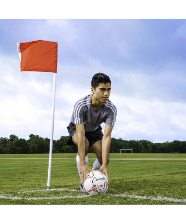 Champion Sports Soccer Corner Flag Set with Steel Peg - High-Quality Set for Soccer Field Marking - Buy Online on SooperMarket.com