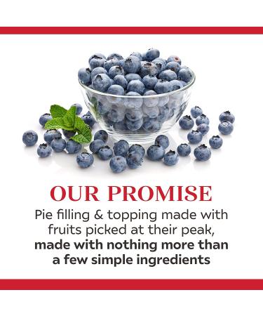 Duncan Hines Comstock Simply Blueberry Pie Filling 21oz (Pack of 8) - Delicious and Easy to Use! - Buy Online on SooperMarket.com