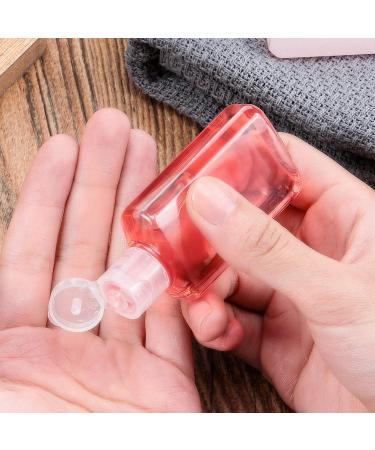 50 Pack Clear 30ml Travel Bottles - Refillable Flip-Top Containers for Camping & Business Trips - Buy Online on SooperMarket.com