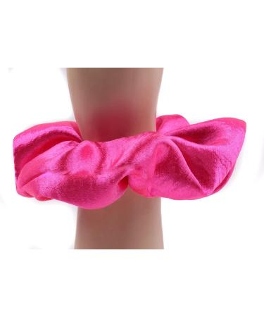 Mytoptrendz Plain Satin Hair Scrunchies Ponytail Hair Tie Traceless Luxurious Bobbles Classic Hair Accessory (Pink) - Buy Online on SooperMarket.com