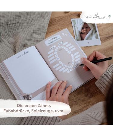 Mintkind Baby Album Your First Year of Life - Personalized A5 Baby Photo Album & Diary | Perfect Gift for Boys & Girls | Create Cherished Memories from 0 Months - Buy Online on SooperMarket.com