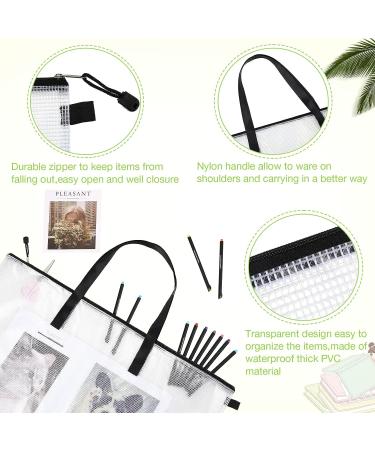5 Pcs Art Portfolio Bag 19 x 25 Inches Posters Organizer with Zipper and Handle Art Supply Bag and 5 Pcs A4 Pencil Bags 9 x 13 Inches Art Supplies Storage Bag for Large Posters Artwork Bulletin Board - Buy Online on SooperMarket.com