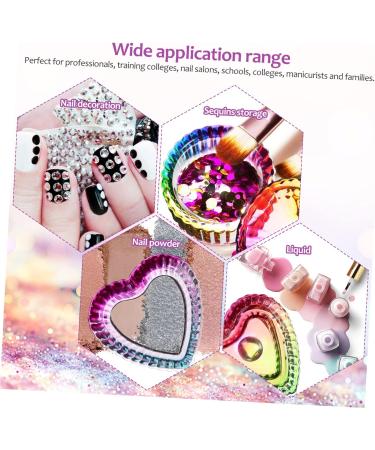 FRCOLOR 10 Pcs colorful crystal cup acrylic nail brush Rainbow Glass Crystal Acrylic dappen dishes monomer glass cups with lid dappen dish for acrylic nails glassware Nail supplies liquid - Buy Online on SooperMarket.com