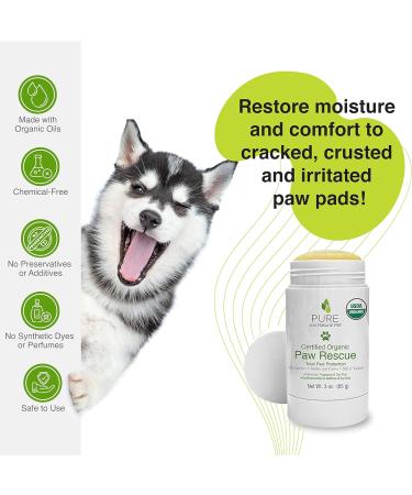 USDA Certified Organic Paw Rescue/Balm - Natural Solution for Pet Paw Care - Buy Online on SooperMarket.com