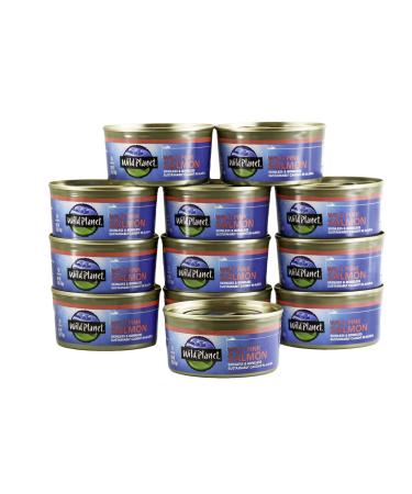 Wild Planet, Wild Pink Salmon, Sustainably Caught, Non-GMO, Kosher 6 Ounce, Pack of 12 6 Ounce (Pack of 12)