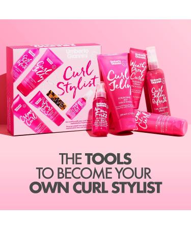 Umberto Giannini Curl Stylist Gift Kit - Weatherproof Curls, Frizz Control, and Styling Accessories for Curly Hair - Buy Online on SooperMarket.com