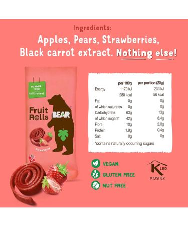 Bear Strawberry Yo Yos 9x20g - Buy Online on SooperMarket.com