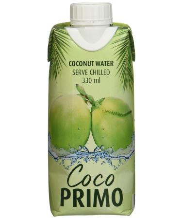 Coco Primo coconut water pure refreshing sports drink exotic enjoyment beneficial thirst quencher low -calorie vegan 1 x 330 ml coconut 330 ml (1 Pack)