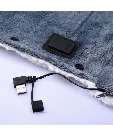 FAYNDE Portable Heating Ceiling USB Electrical Scarf & Plush Thermal Blanket - Energy-Saving Washable Heated Cushion - Buy Online on SooperMarket.com