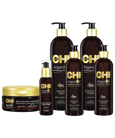 Organic Chi Argan Oil Shampoo 11.5 Fl Oz - Brown | Pack of 1 - Buy Online on SooperMarket.com