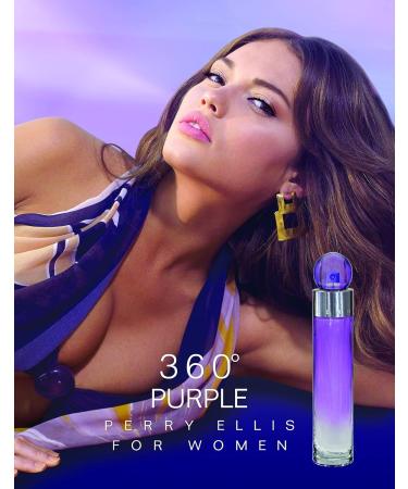 Perry Ellis 360 Purple Women 3.4oz EDP Spray 7.5ml EDP Mini Spray 4oz Body Mist 3oz Shower Gel 4 Pc Gift Set - Buy Online on SooperMarket.com