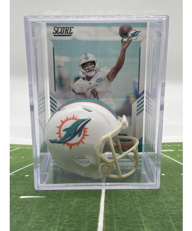 Miami Dolphins NFL Helmet Shadowbox w/Tua Tagovailoa card