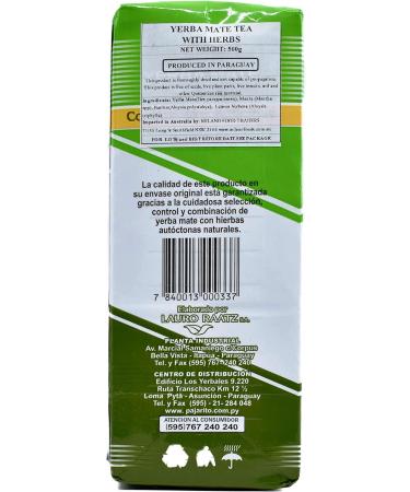 Yerba Mate Pajarito Aromatic/Compuesta Hierbas 500g - Premium Blend | [Your Company Name] - Buy Online on SooperMarket.com