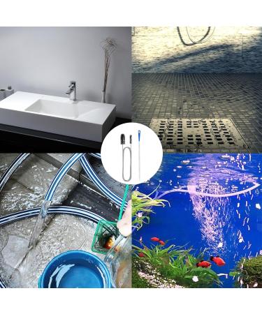 2Pcs Double-Ended Drain Unblocker Tools for Kitchen & Bathroom - Sink & Shower Pipe Cleaner Brush - Unblock Plug Holes Easily - Buy Online on SooperMarket.com