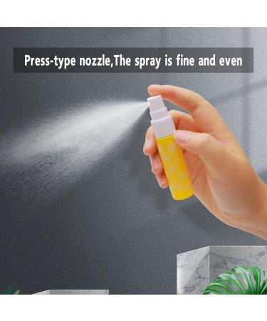 PXYELEC 10ml Refillable Yellow Glass Spray Bottles - 10 Pack with Funnels & Droppers for Perfume Essential Oils and Lotions - Buy Online on SooperMarket.com