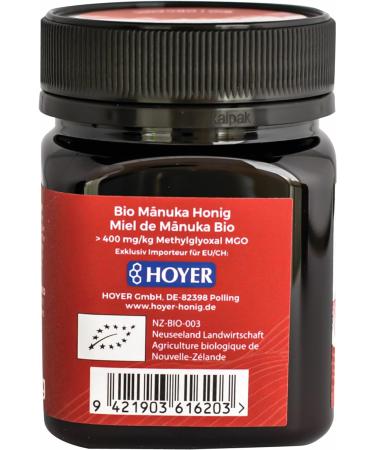 Manuka Honey MGO 400+ BIO 250 g - TRANZALPINE - Buy Online on SooperMarket.com
