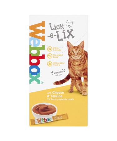 Webbox Lick-E-Lix Yoghurt With Cheese & Taurine 5 x 15g