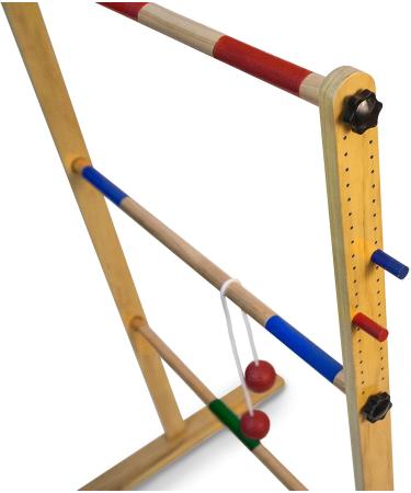 Ladder Toss Double Wooden Ladder Ball Game with Carrying Case - Durable Finish, Outdoor Fun - Buy Online on SooperMarket.com