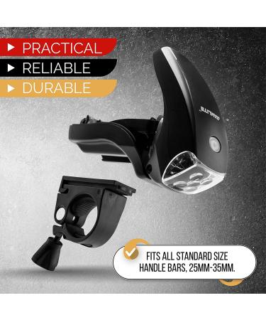 SAMLITE LED Bike Light Set: Bright Headlight for Kids & Adults, Free Tail Light, Water Resistant, Easy Install, Multiple Modes - Cycling Safety - Buy Online on SooperMarket.com