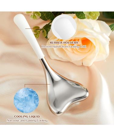 Buy Cryo Sticks for Face - 2-in-1 Gua Sha & Massage Ice Globes | Cooling Facial Skin Care Tools for Women - Buy Online on SooperMarket.com