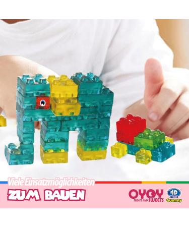 8er Set Amos 4D Rubber Blocks & Dinosaurs - Vibrant Fruit Rubber Building Blocks in 3D Design | Perfect for Children's Birthdays & Muffin Decorations - International Shipping! - Buy Online on SooperMarket.com