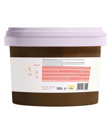 Dolcincasa-Com 100% Pure Roasted Hazelnut Cream - Gluten-Free Ice Cream & Coffee Topping (500g) | All-Natural Confectionery Filling - Buy Online on SooperMarket.com