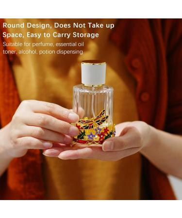 YU FENG 18ml Dragonfly Decorative Glass Spray Perfume Bottle Clear Empty Fine Mist Glass Travel Bottle Retro Refillable Atomizer Containers Decor N5 - Buy Online on SooperMarket.com
