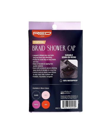 Red by Kiss Essential Super Large Waterproof Braid Shower Cap - Reusable & Elastic Band - Buy Online on SooperMarket.com