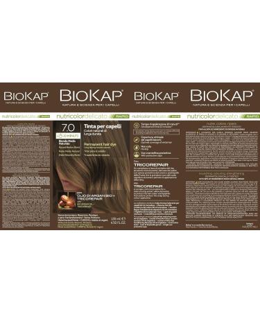 Buy BioKap Nutricolor Delicato Permanent Hair Dye 7.0 Natural Medium Blonde | 4.5 fl. oz | Fast Shipping Worldwide - Buy Online on SooperMarket.com
