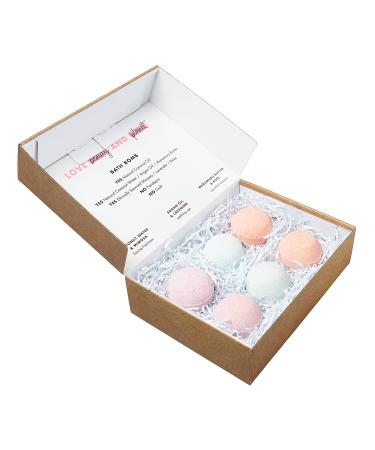 Love Beauty and Planet Bath Bombs Gift Set - Pampering Gift Ideas for Her | Wife - Murumuru Butter, Rose, Coconut Water, Mimosa, Argan Oil, Lavender - Paraben Free - Buy Online on SooperMarket.com