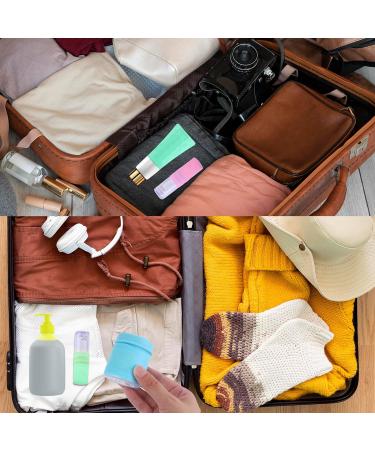 10Pcs Elastic Sleeves for Leak Proofing Silicone Toiletry Bottle Covers Reusable Travel Container Sleeves for Body Wash Shampoo Container in Travel Bag(Multi-Color) - Buy Online on SooperMarket.com