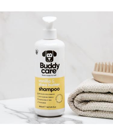 Buddycare Vanilla & Shea Butter Dog Shampoo - Moisturizing Aloe Vera Formula - 500ml - Buy Online on SooperMarket.com