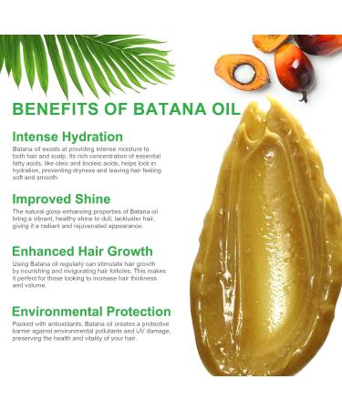 100% Pure Batana Oil for Hair Growth - Dr Sebi Organic Oil from Honduras | Prevent Hair Loss & Promote Thickness for Men & Women - 4.2 oz - Buy Online on SooperMarket.com