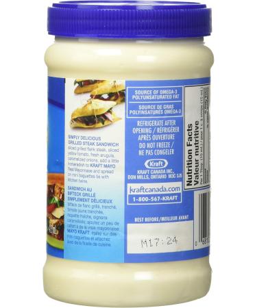 Vraie mayonnaise Mayo Kraft 475 ml - Buy Online on SooperMarket.com