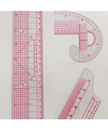HLZC 15-Piece French Curve Ruler Set for Pattern Making - Clear Sewing Rulers for Beginners and Designers - Buy Online on SooperMarket.com