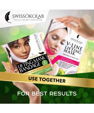 Face Slimming Strap V Line Mask | Double Chin Reducer | Chin Up Patch | Tightening Firming Lift Tape | V-Line Lifting Patches - Buy Online on SooperMarket.com