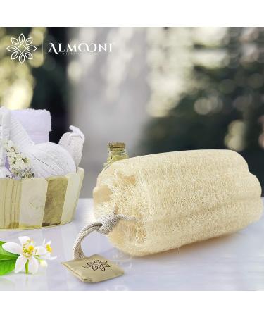 Natural Egyptian Shower Loofah Sponge Body Scrubber - 3 Count (1 Pack) - Buy Online on SooperMarket.com