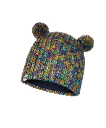 Buff Lera jersey and fleece hat for children unisex turquoise one size