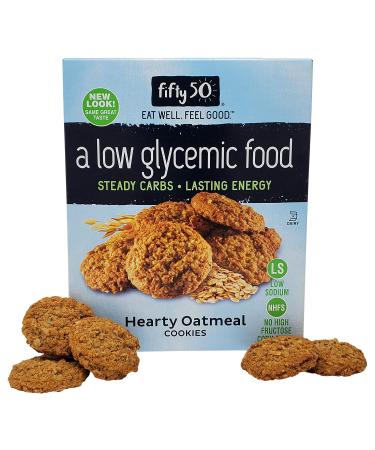 Fifty 50 Low Glycemic Hearty Oatmeal Cookies - 7 oz (198 g) | Healthy Snack - Buy Online on SooperMarket.com