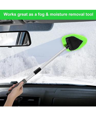 Xindell Car Window Cleaner - 24 Windshield Cleaning Tool with Spray Bottle & Microfiber Bonnet | Pull-Out Car Wash Kit with Long Soft Sponge Handle - Buy Online on SooperMarket.com