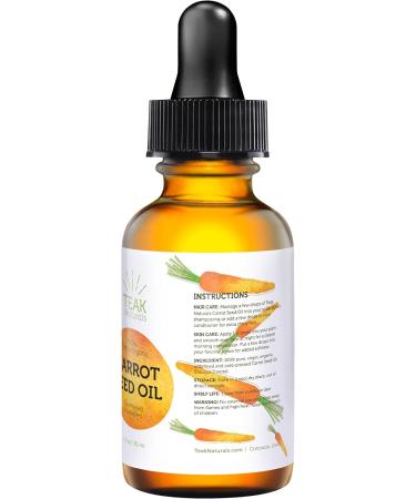 100% Organic Carrot Seed Oil | Cold Pressed & Unrefined - Skin Hair & Scalp Healing - 1 oz | International Shipping - Buy Online on SooperMarket.com