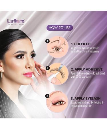 Laflare 3D SILK MINK Cat Eye False Eyelashes - Wispy, Fluffy, and Multi-layered (SM14) - Buy Online on SooperMarket.com