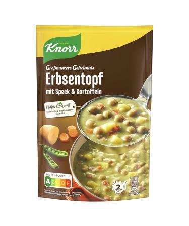 Knorr grandmother's secret stew hearty lensing pot delicious soup with bacon without taste -enhancing additives and dyes 133 g 8 pieces 16.63 g (8 -pack) hearty lensing pot with bacon