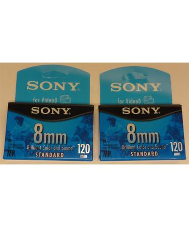 Sony 8mm Standard for Video8  120 Mins.  P6-120MPL (2 Pack)